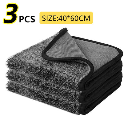 40*40*60Cm 600GSM Microfiber Car Wash Drying Towel Lint Streak Free Auto Cleaning Cloth Soft Absorbent Microfiber Car Towel