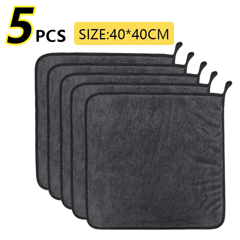 40*40*60Cm 600GSM Microfiber Car Wash Drying Towel Lint Streak Free Auto Cleaning Cloth Soft Absorbent Microfiber Car Towel