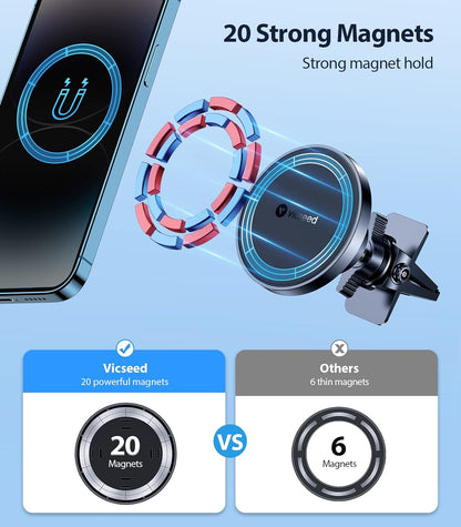 Upgrade Your Drive with the Strongest MagSafe Car Mount! 🚗✨ Perfect for iPhone 17 Pro Max & More! 360° Adjustable Magnetic Holder! 📱💨