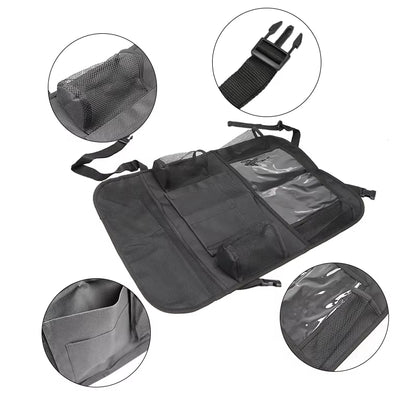 1Pc/ 2Pcs Car Seat Back Organizer 9 Storage Pockets with Touch Screen Tablet Holder Protector for Kids Children Car Accessories