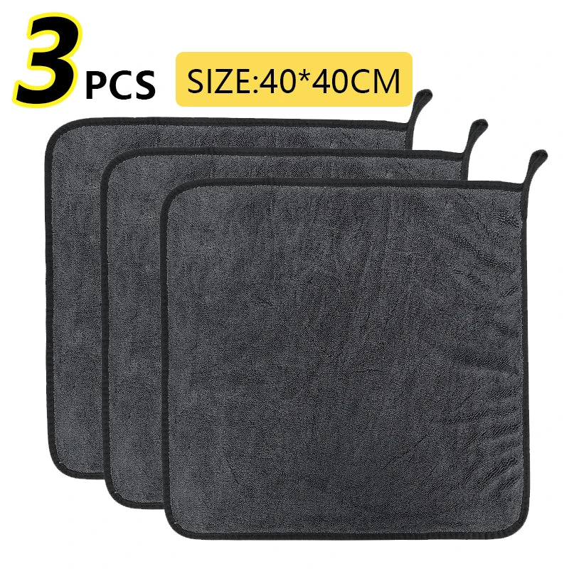 40*40*60Cm 600GSM Microfiber Car Wash Drying Towel Lint Streak Free Auto Cleaning Cloth Soft Absorbent Microfiber Car Towel