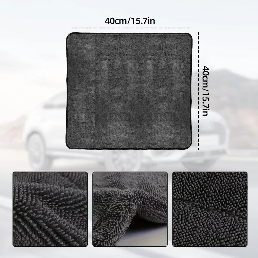 40*40*60Cm 600GSM Microfiber Car Wash Drying Towel Lint Streak Free Auto Cleaning Cloth Soft Absorbent Microfiber Car Towel
