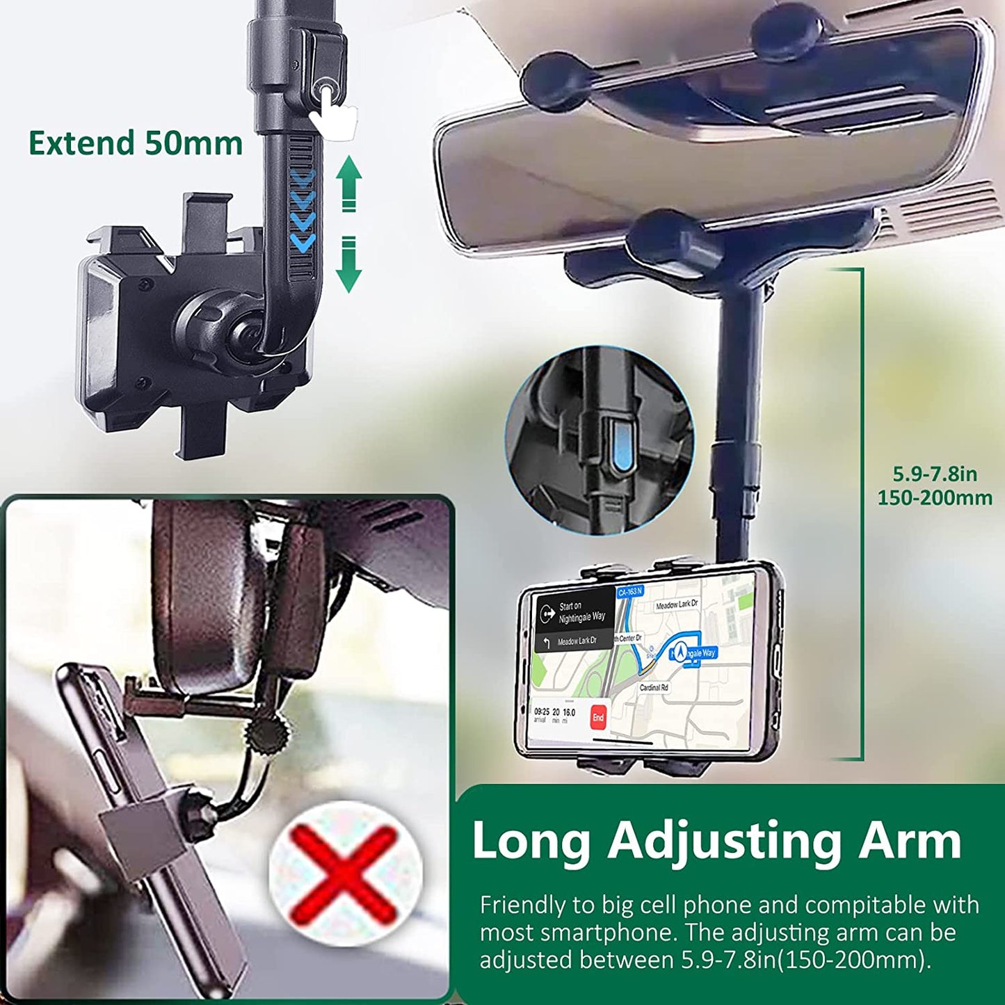 Soporte De Celular Para Auto Carro Porta Telefono Universal Rotacion 360