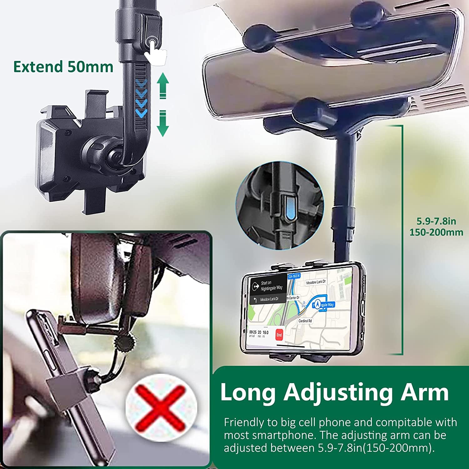 Soporte De Celular Para Auto Carro Porta Telefono Universal Rotacion 360