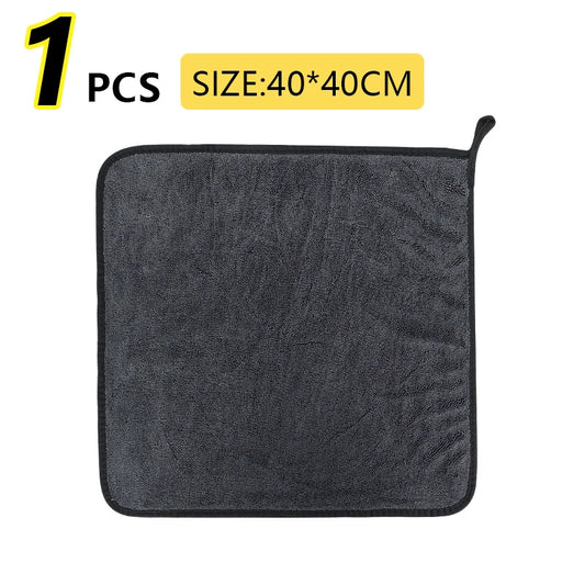 40*40*60Cm 600GSM Microfiber Car Wash Drying Towel Lint Streak Free Auto Cleaning Cloth Soft Absorbent Microfiber Car Towel